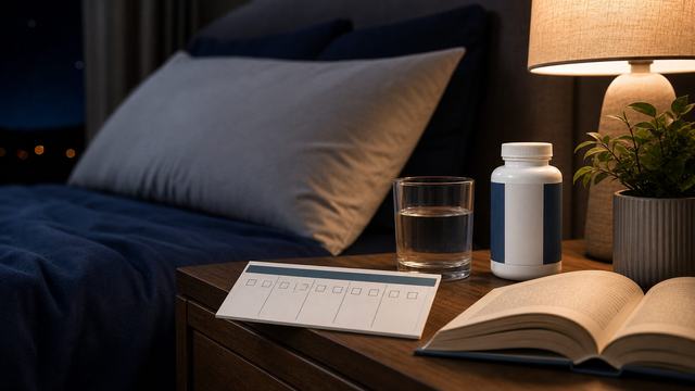 Magnesium glycinate taken every night as part of a calm bedtime routine.